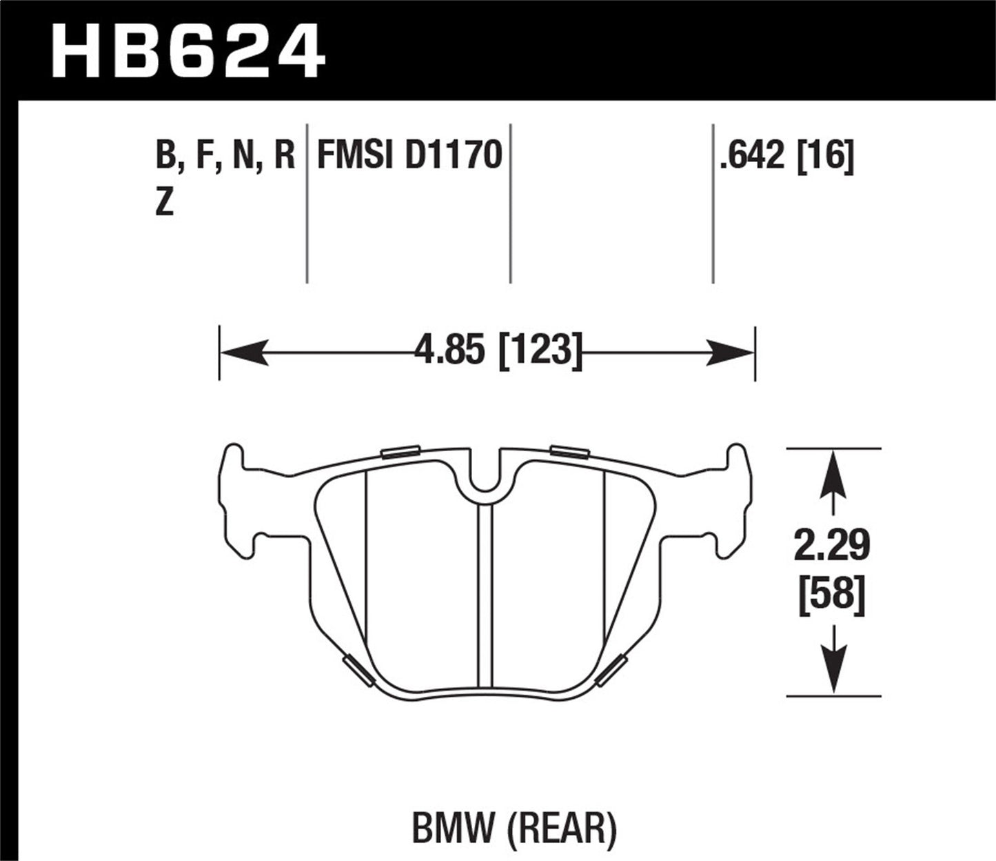 Hawk Street HPS Brake Pads Rear BMW 335Xi Base 2007-2008 *Discontinued