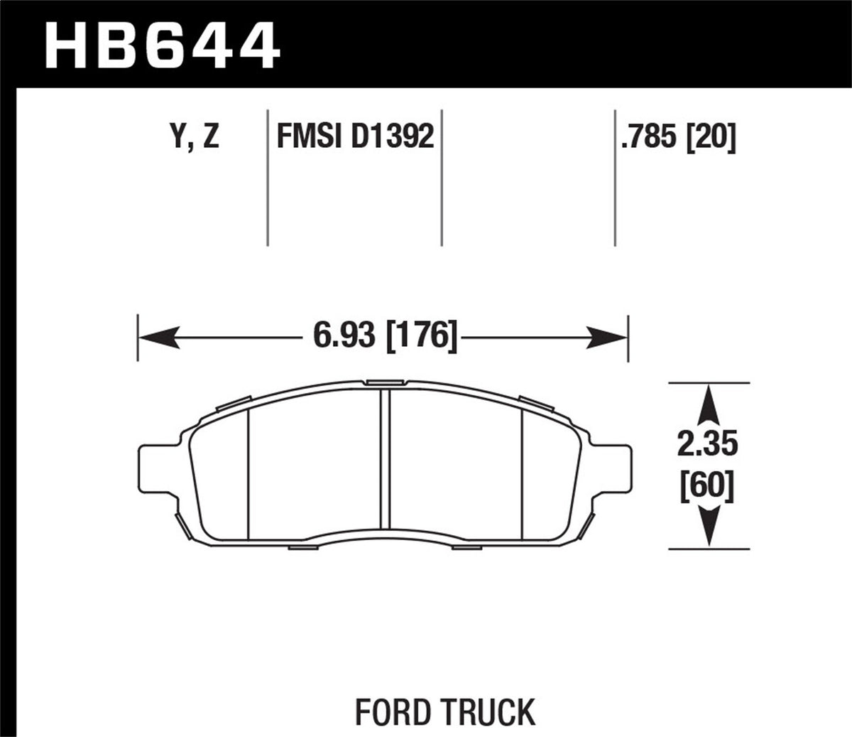 Hawk Disc Brake Pad
