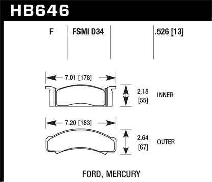 Hawk Disc Brake Pad