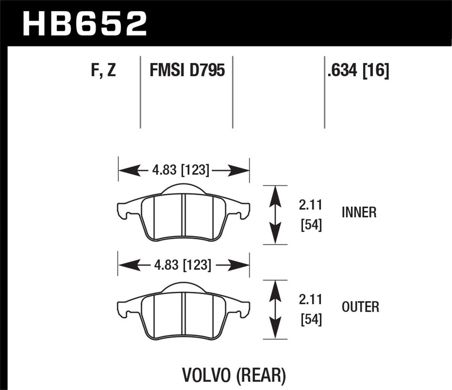 Hawk Disc Brake Pad
