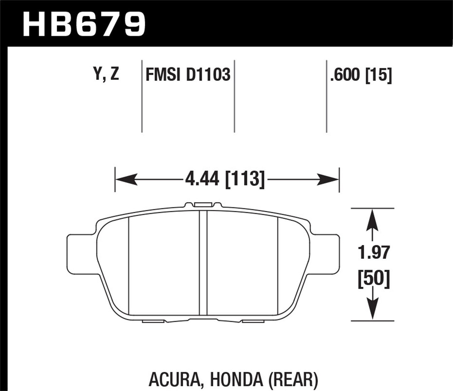 Hawk Disc Brake Pad