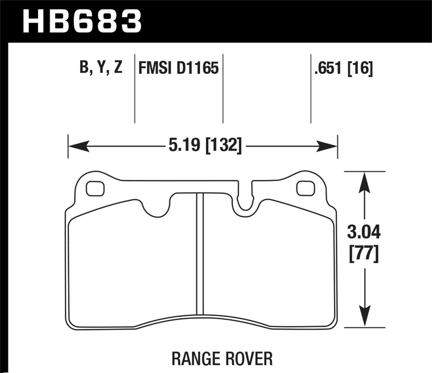 Hawk Disc Brake Pad