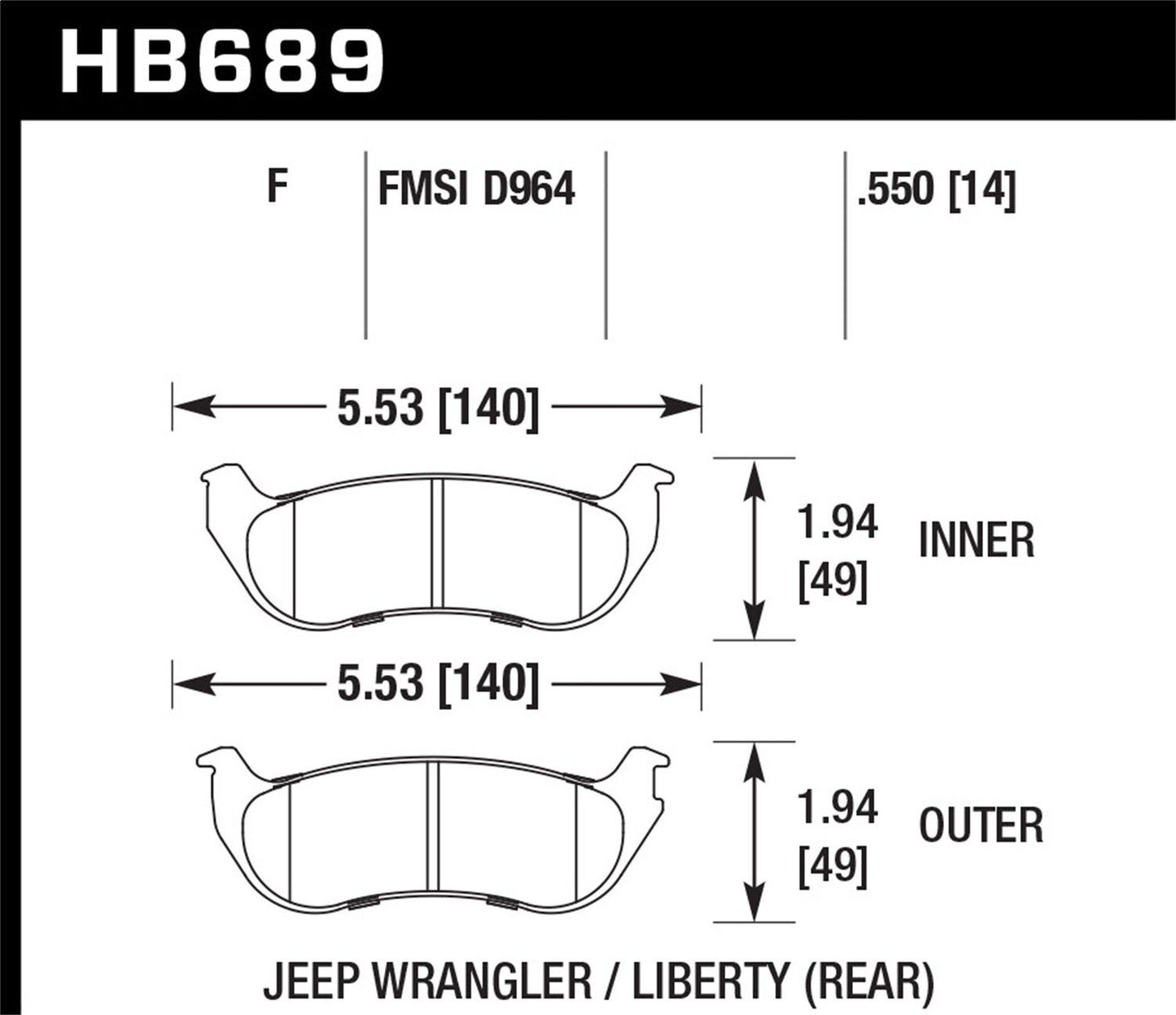 Hawk Disc Brake Pad