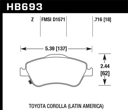 Hawk Disc Brake Pad