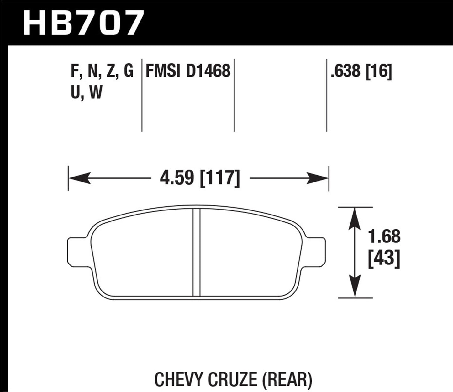 Hawk Disc Brake Pad