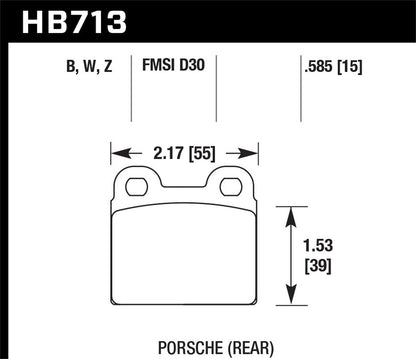 Hawk PC Street Rear Brake Pad