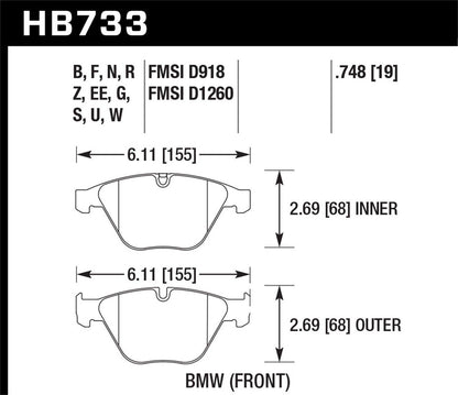 Hawk Disc Brake Pad