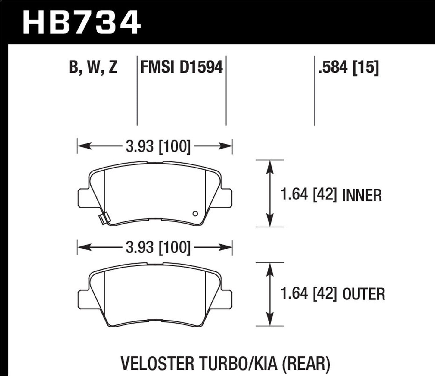 Hawk Disc Brake Pad