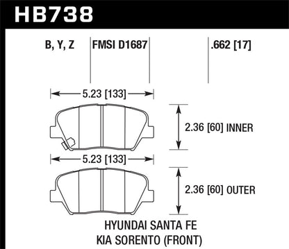 Hawk Disc Brake Pad