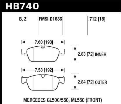 Hawk PC Street Front Brake Pad