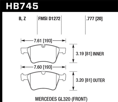 Hawk PC Street Front Brake Pad