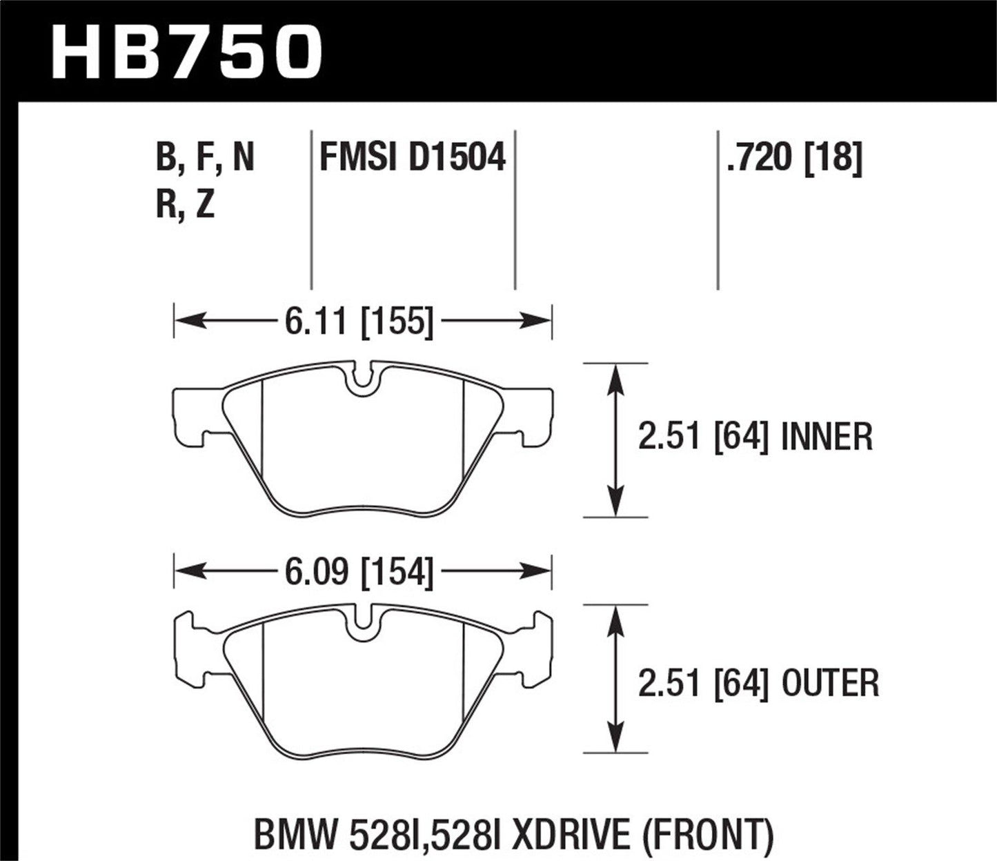 Hawk Disc Brake Pad