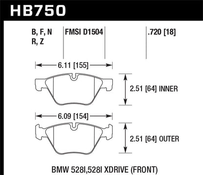 Hawk Disc Brake Pad
