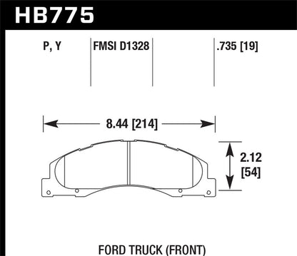 Hawk LTS Street Front Brake Pad
