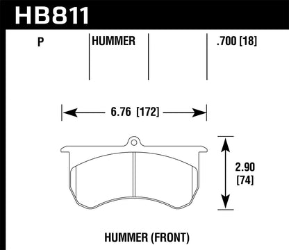 Hawk Performance  - Super Duty Street Brake Pad
