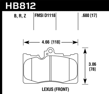 Hawk HPS 5.0 Street - Front Brake Pad
