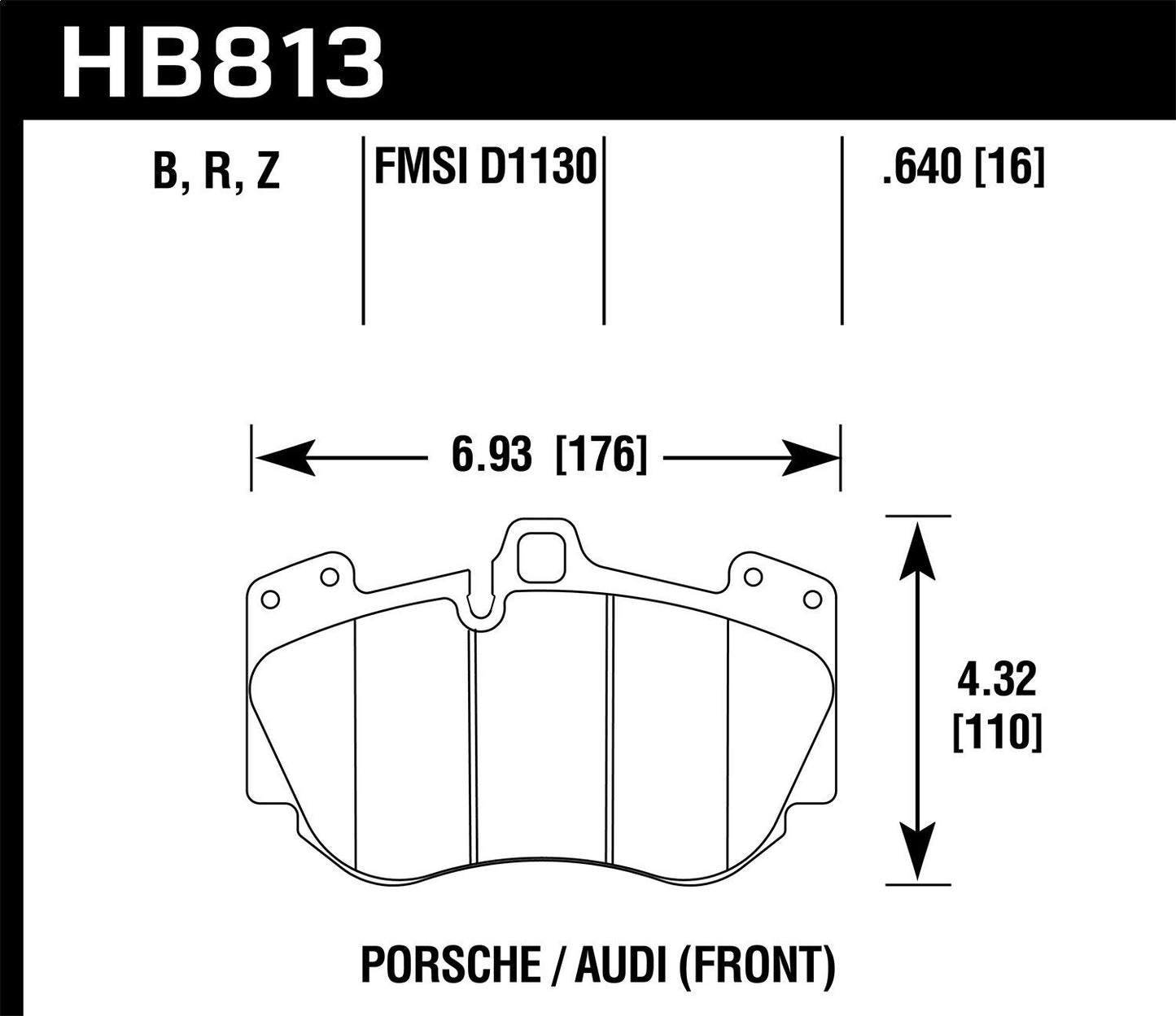 Hawk Street Race Front Brake Pad