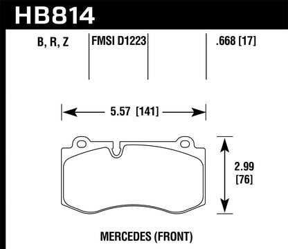 Hawk Street Race Front Brake Pad
