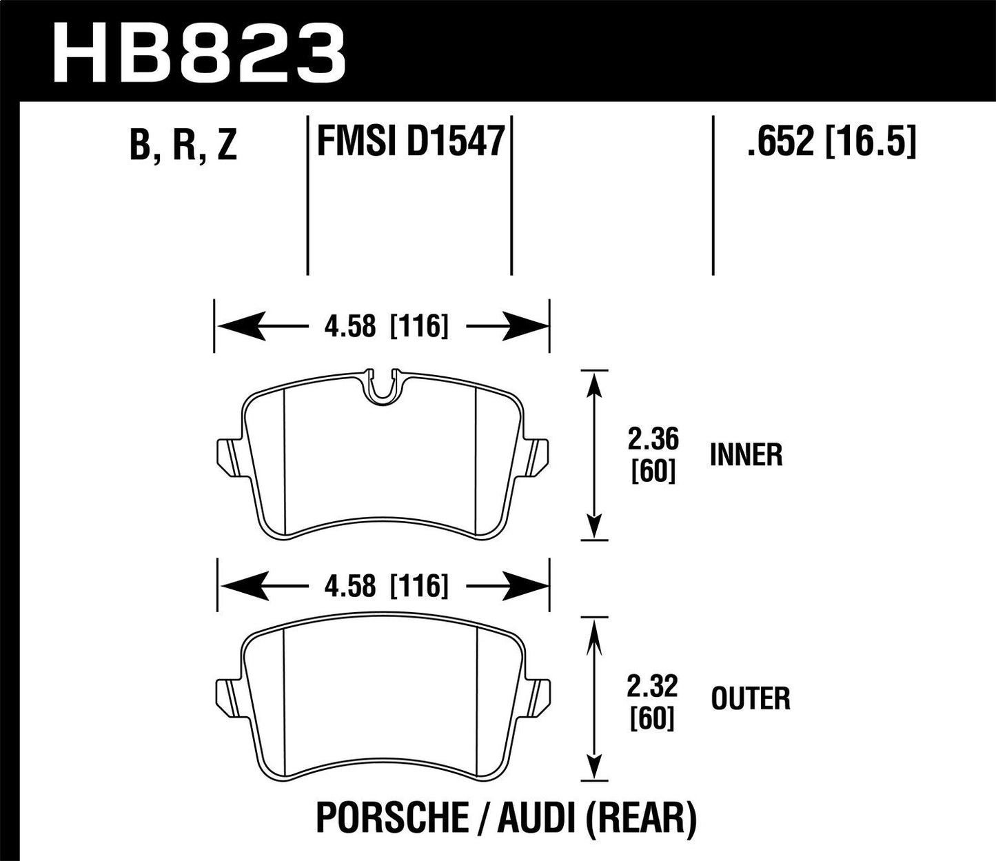 Hawk Street Race Rear Brake Pad