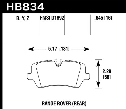 Hawk HPS 5.0 Street - Rear Brake Pad