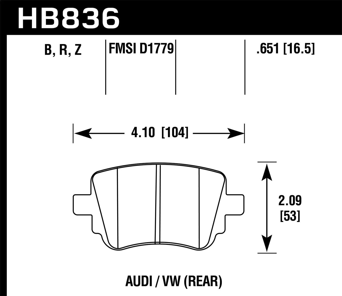 Hawk Street Race - Rear Brake Pad