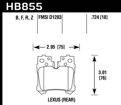Hawk HPS Street Rear Brake Pad
