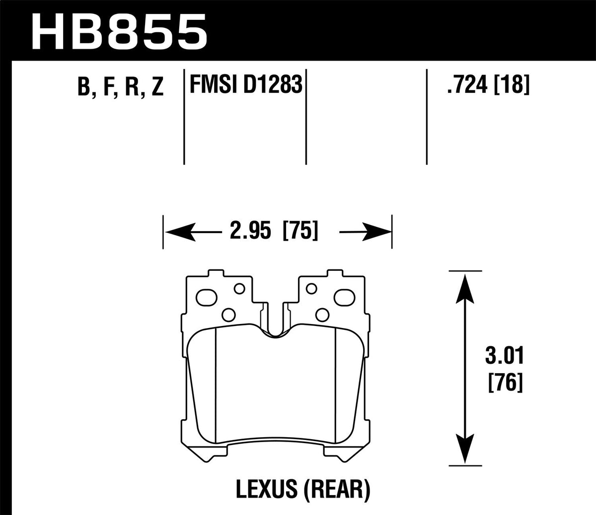 Hawk HPS Street Rear Brake Pad