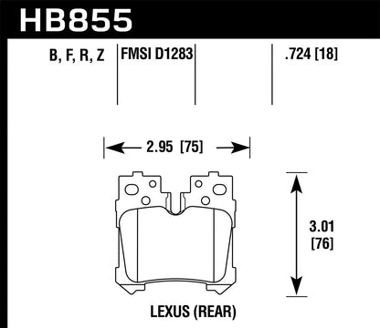 Hawk HPS Street Rear Brake Pad