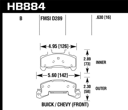 Hawk Performance Disc Brake Pad HPS 5.0 Street