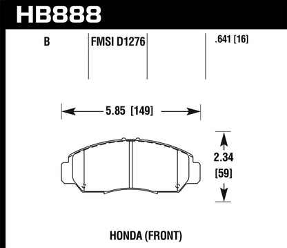 Hawk Performance - HPS 5.0 Street Disc Brake Pad