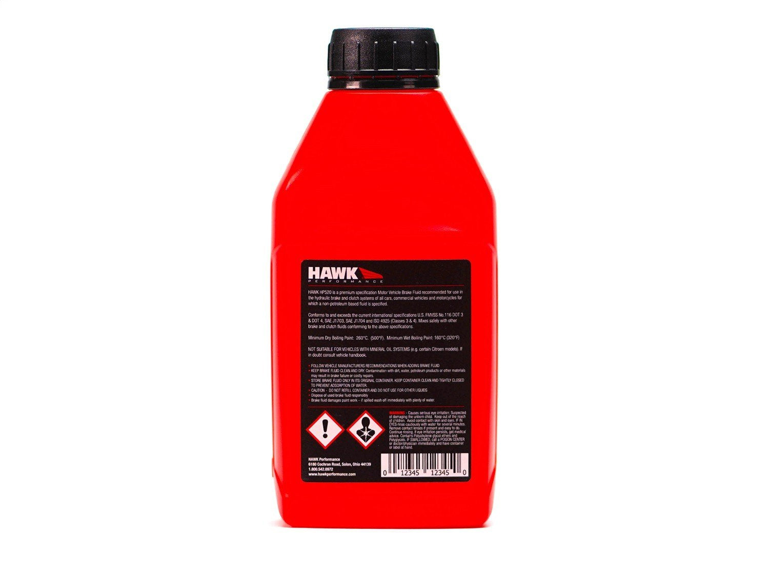 Hawk Performance Street DOT 4 Brake Fluid - 500ml Bottle HP520