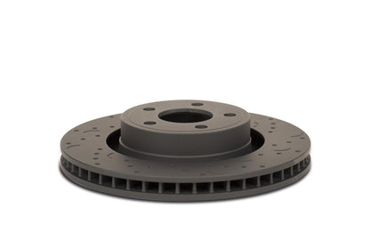 Hawk Talon Cross-Drilled And Slotted Brake Rotors,12.44 in. Dia. X 2.01 in.