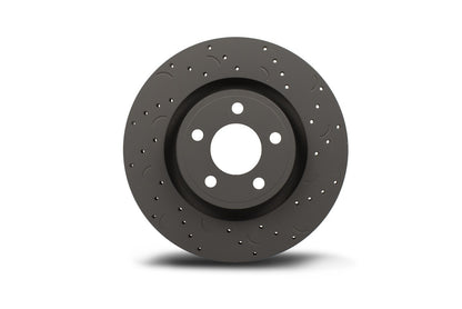Hawk Talon Cross-Drilled And Slotted Brake Rotors,12.44 in. Dia. X 2.01 in.