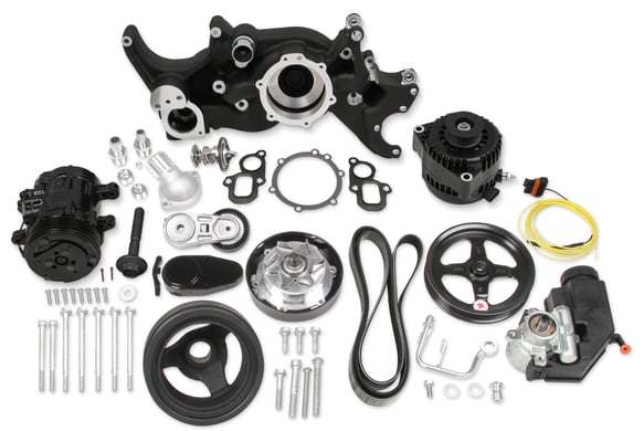 HOLLEY Complete Mid-Mount  Acc. Drive Sys. GM Gen V LT Belts and Pulleys Pulley Kits main image