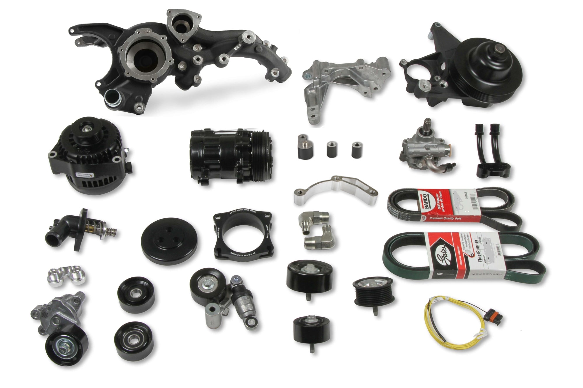 Holley Premium Mid-Mount Acc System GM LT1/LT4 Gen-5 Belts and Pulleys Pulley Kits main image
