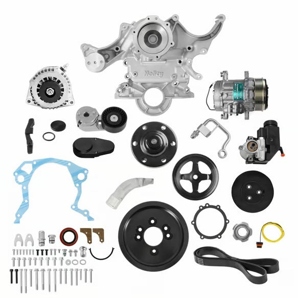 HOLLEY Mid-Mount ACC Drive System  SBF Natural Engines and Components Belts and Pulleys main image
