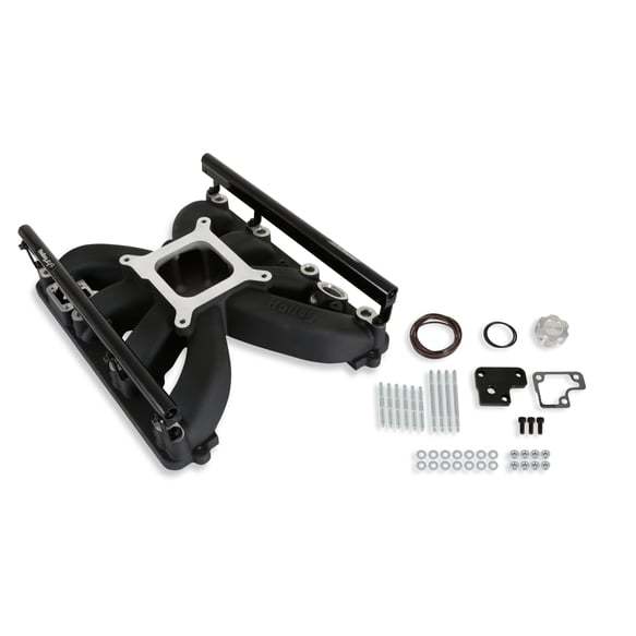 Holley Gen-3 Hemi EFI Intake Manifold Kit Black Intake Manifolds and Components Intake Manifolds main image