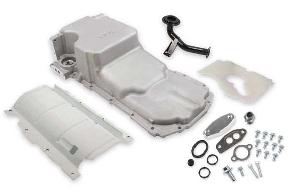 Holley GM LT Gen-V Oil Pan Swap Kit - As-Cast Finish Engine Covers, Pans and Dress-Up Components Engine Oil Pans main image