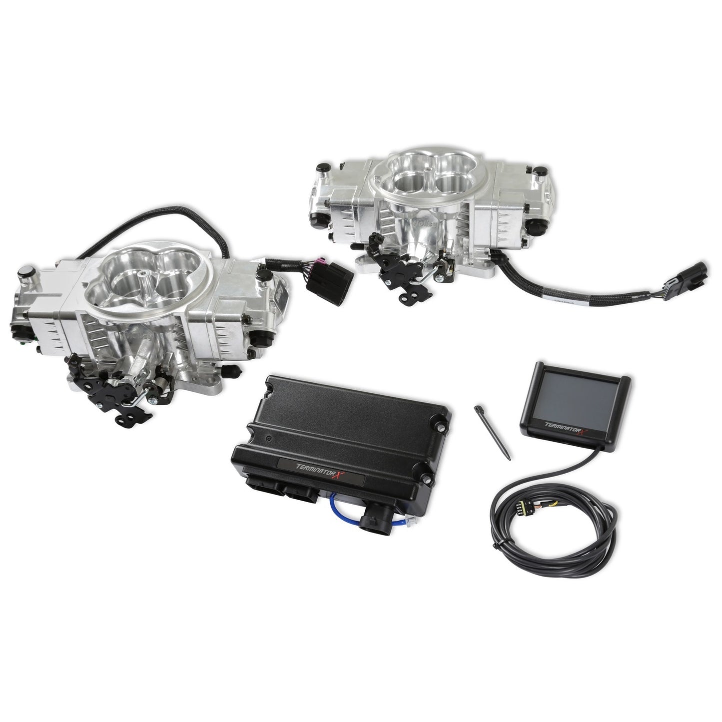 HOLLEY Terminator X Stealth Kit 4150 2X4 - Shiny Air and Fuel Fuel Injection Systems and Components - Electronic main image