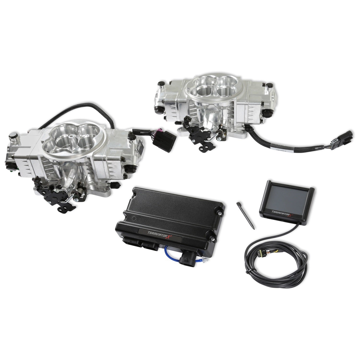 HOLLEY Terminator X Stealth Kit 4150 2X4 - Shiny Air and Fuel Fuel Injection Systems and Components - Electronic main image