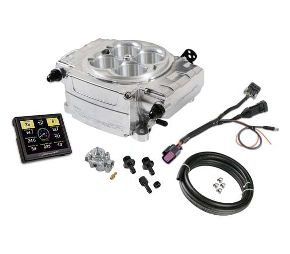Holley Sniper-2 Upgrade Kit Polished w/Regulator Fuel Injection Systems and Components - Electronic Electronic Fuel Injection Systems main image