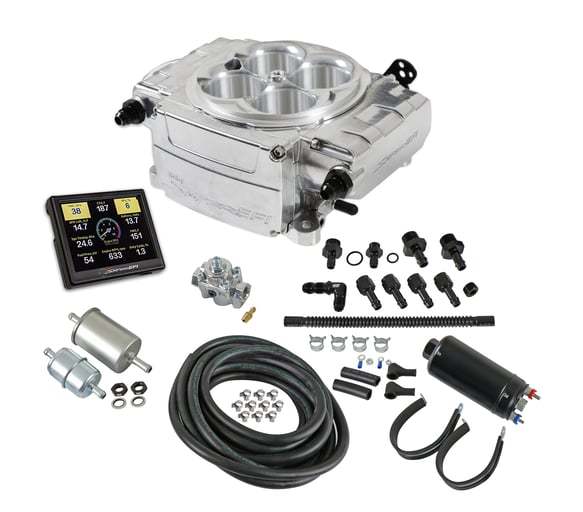 Holley Sniper 2 EFI Master Kit Polished wo/PDM Fuel Injection Systems and Components - Electronic Electronic Fuel Injection Systems main image