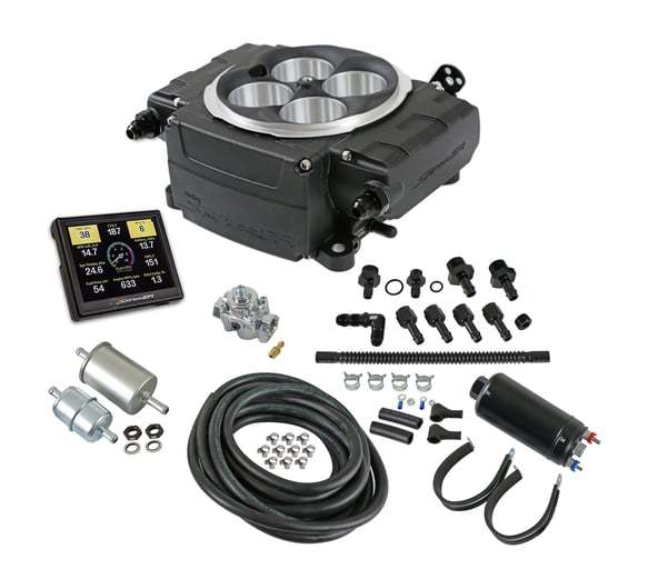 Holley Sniper 2 EFI Master Kit Black wo/PDM Fuel Injection Systems and Components - Electronic Electronic Fuel Injection Systems main image