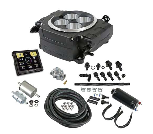 Holley Sniper EFI Master Kit Black Finish Fuel Injection Systems and Components - Electronic Electronic Fuel Injection Systems main image