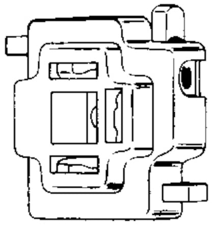 Hella Light Sockets; Con H4 Sckt W/Snap Lock 1 (Special Order)