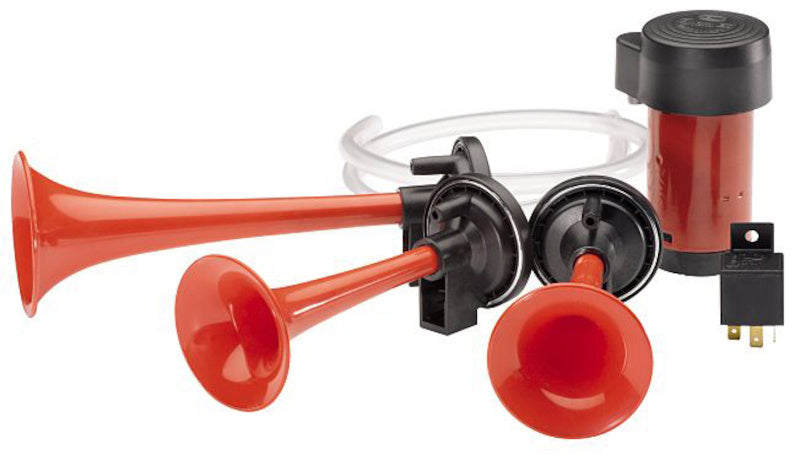 Hella Triple-Tone Air Horn Kit 12V 003001671