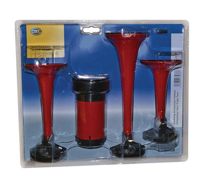 Hella Triple-Tone Air Horn Kit 12V 003001671
