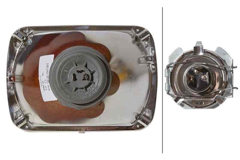 Hella E-Code 5in x 7in H4 Conversion Headlamp Kit 003427861