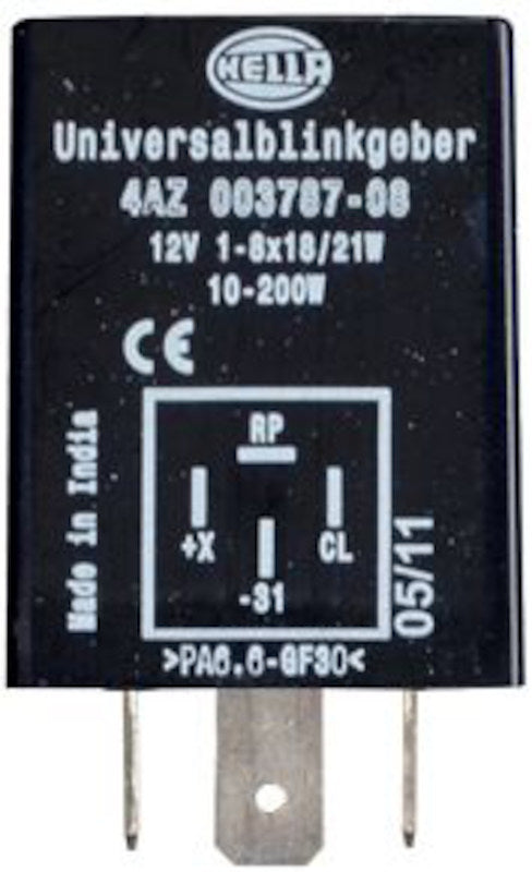 Hella Flasher 12V 4 Pin Bkt 10200W 003787081