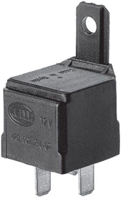Hella Multi Purpose Relay; 50 Amp Mini; 12 Volt; 4 Blade Terminal; Clip In